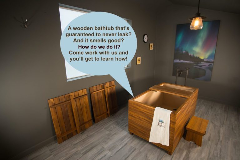 Two Woodworker positions open at Zen Bathworks