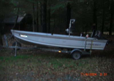 16 foot skiff with 25 horse motor