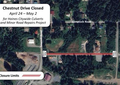 Chestnut Drive Closure Begins Thursday, April 24