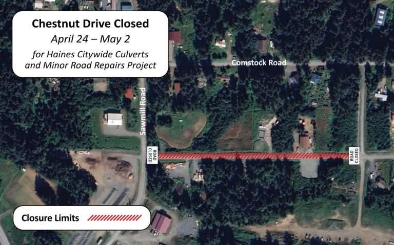 Chestnut Drive Closure Begins Thursday, April 24