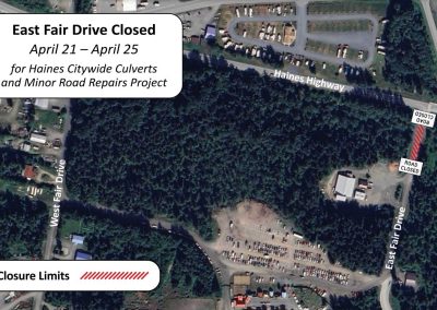 East Fair Drive Closure Begins Monday, April 21