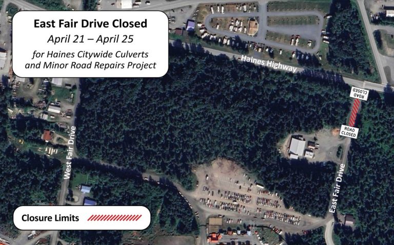 East Fair Drive Closure Begins Monday, April 21