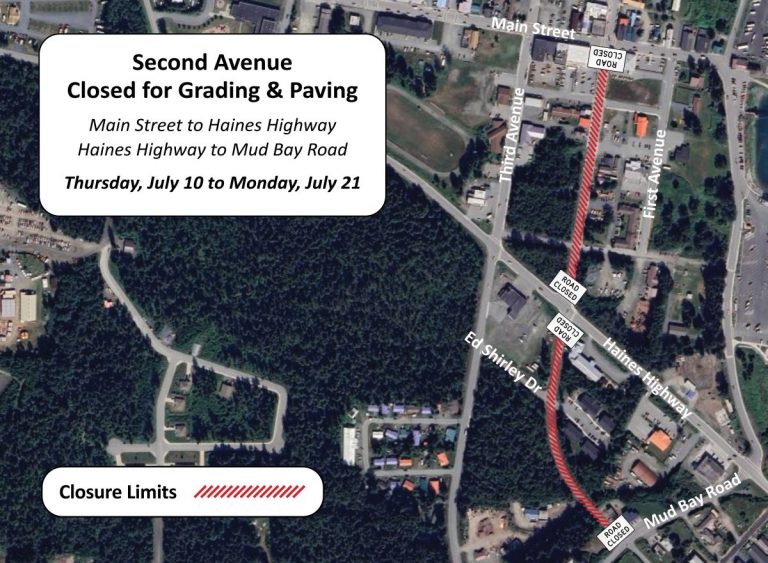 Second Avenue Closed for Grading and Paving July 10 – July 21