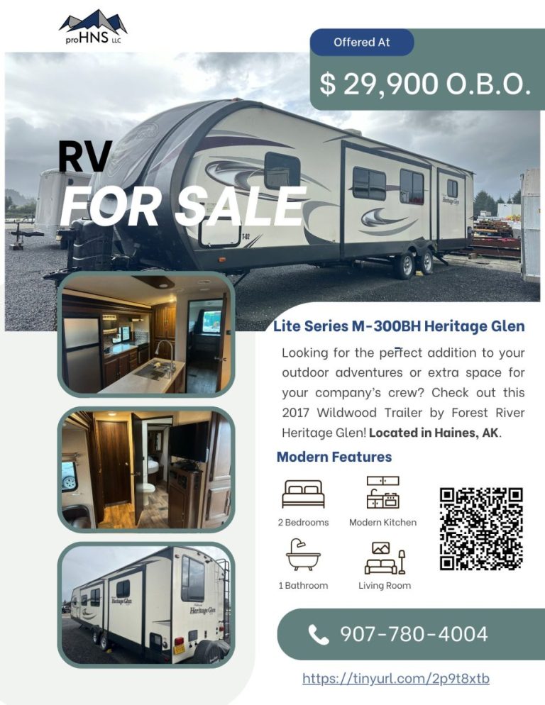 For Sale in Haines: 2017 Wildwood Trailer by Forest River Heritage Glen