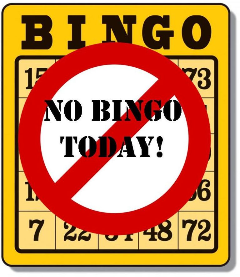 NO BINGO This Friday (Oct. 10)