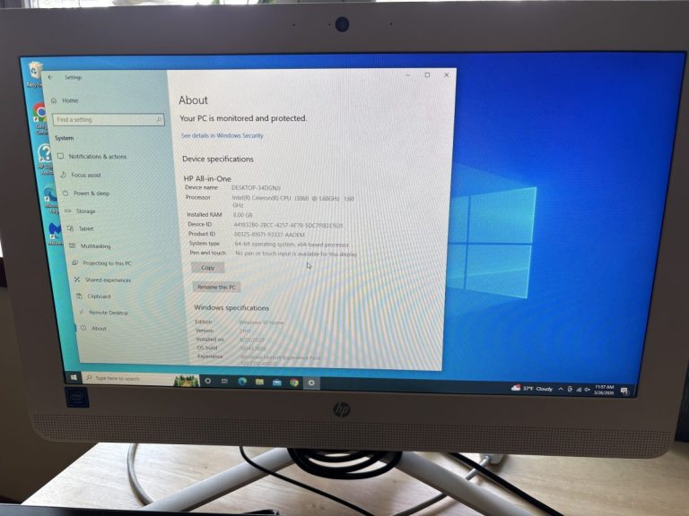 HP All in One Desktop Computer