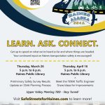 Haines Safe Streets for All (SS4A) Upcoming Public Meetings