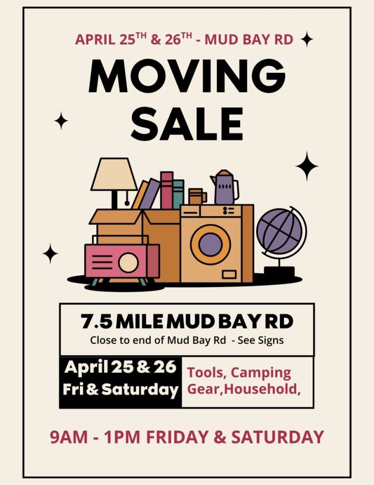 Moving Sale in Mud Bay