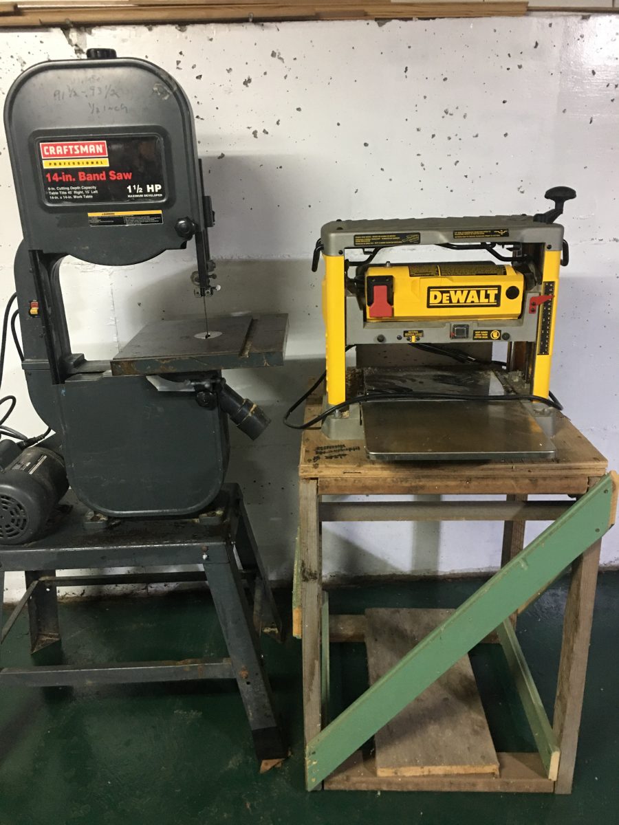 Craftsman 14” Bandsaw runs good. 3 new blades. $100.00 DeWalt 12.5 inch bench planer. Like new $400.00 firm