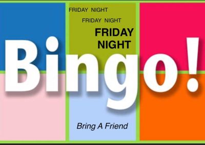 BINGO Tonight at 7! Friday Nights for the Summer