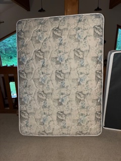 Full size mattress set with metal frame and more