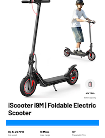 iScooter i9M Foldable Electric Scooter